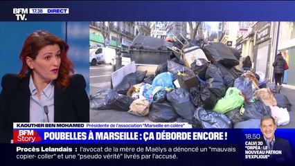 Poubelles à Marseille: pour Kaouther Ben Mohamed (Marseille en colère), "la situation est intenable"