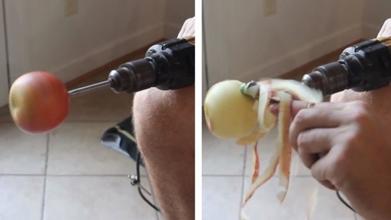 Äpfel schälen ist ein wahrer Albtraum für dich? Dann wird dieser geniale Trick dein Leben einfacher machen