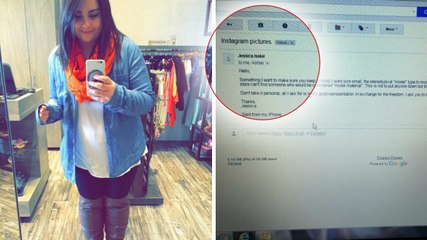Download Video: Eine Verkäuferin probiert die Kleidung aus dem Geschäft an, in dem sie arbeitet und fotografiert sich dabei. Sie hatte nur niemals damit gerechnet, danach diese E-Mail von ihrem Chef zu bekommen