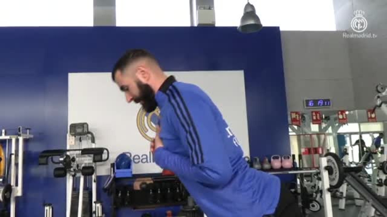 Benzemá sigue trabajando en solitario y es la gran duda para San Mamés