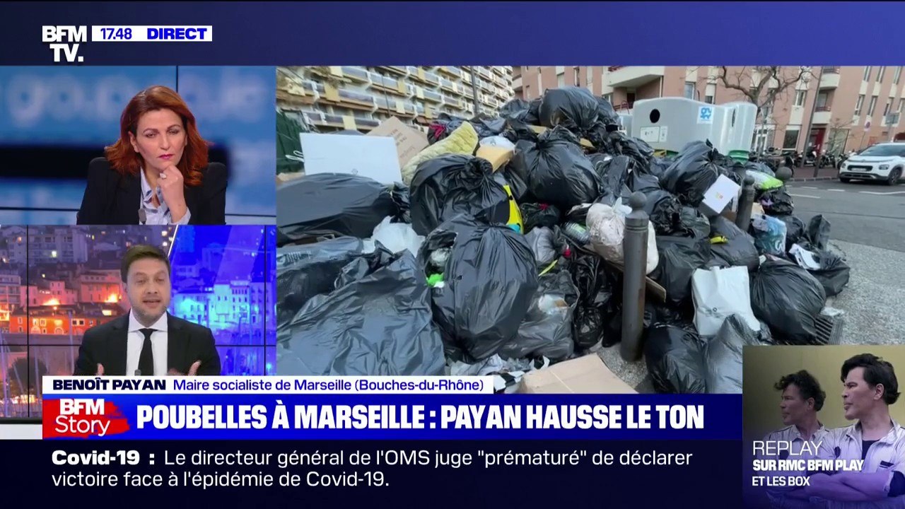 Benoît Payan sur les poubelles à Marseille: "Ça fait 4 mois que nous sommes dans une situation insupportable"