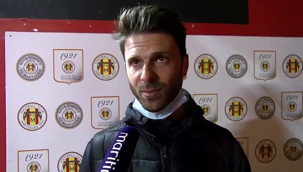 Interview maritima: Grégory Poirier coach du FC Martigues avant le match face à Grasse