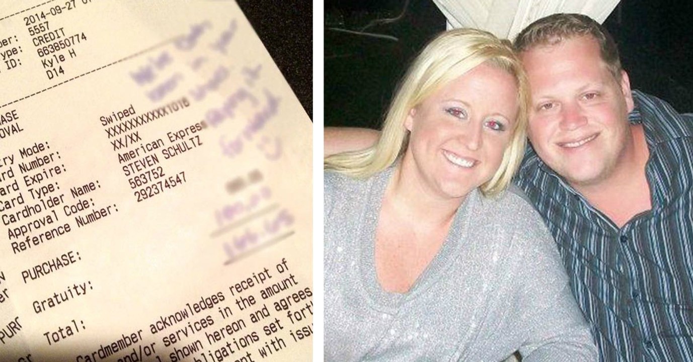 Nach einem grauenhaften Service im Restaurant geben sie 100 Dollar Trinkgeld