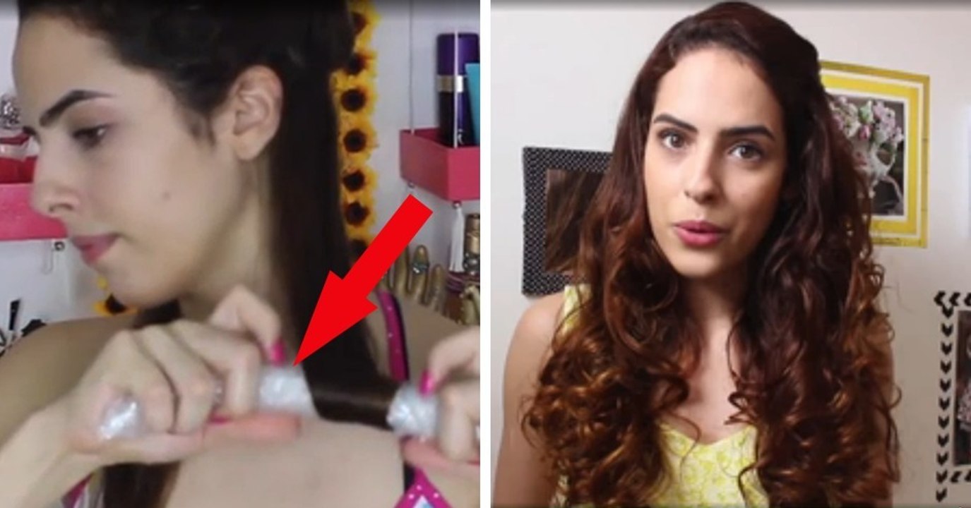 Locken mit Luftpolsterfolie