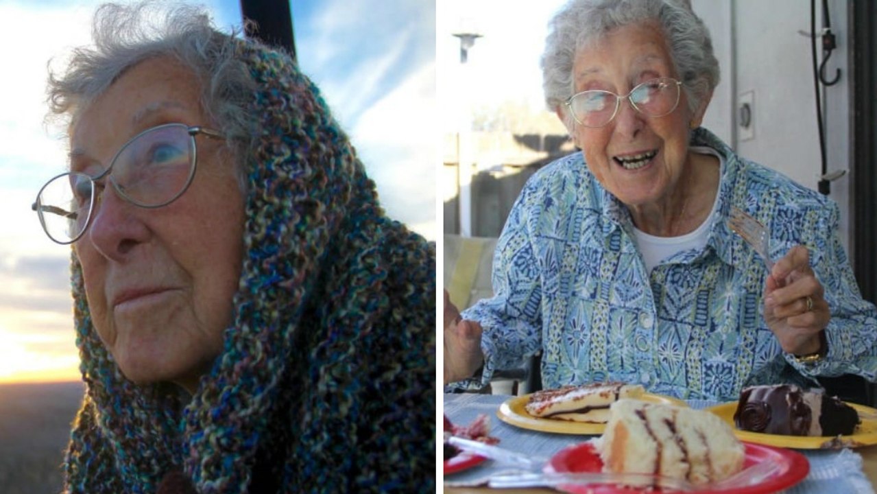 Mit 90 Jahren lehnt sie die Chemotherapie ab und zieht es vor, eine Weltreise zu machen