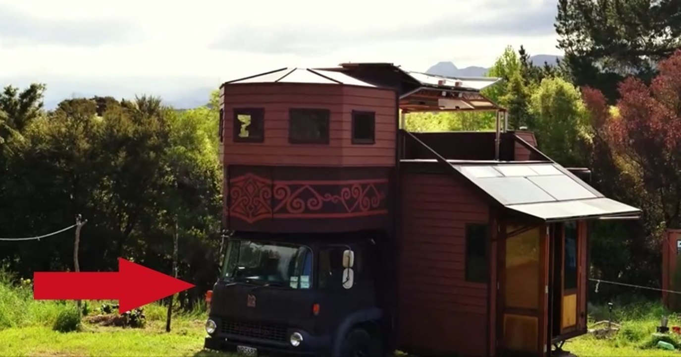Diese Familie baut sich ein Haus auf dem Lastwagen, um Kosten zu sparen