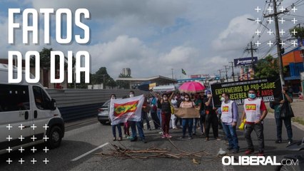 Download Video: Enfermeiros de hospitais gerenciados pela Pró-saúde protestam em frente ao Metropolitano