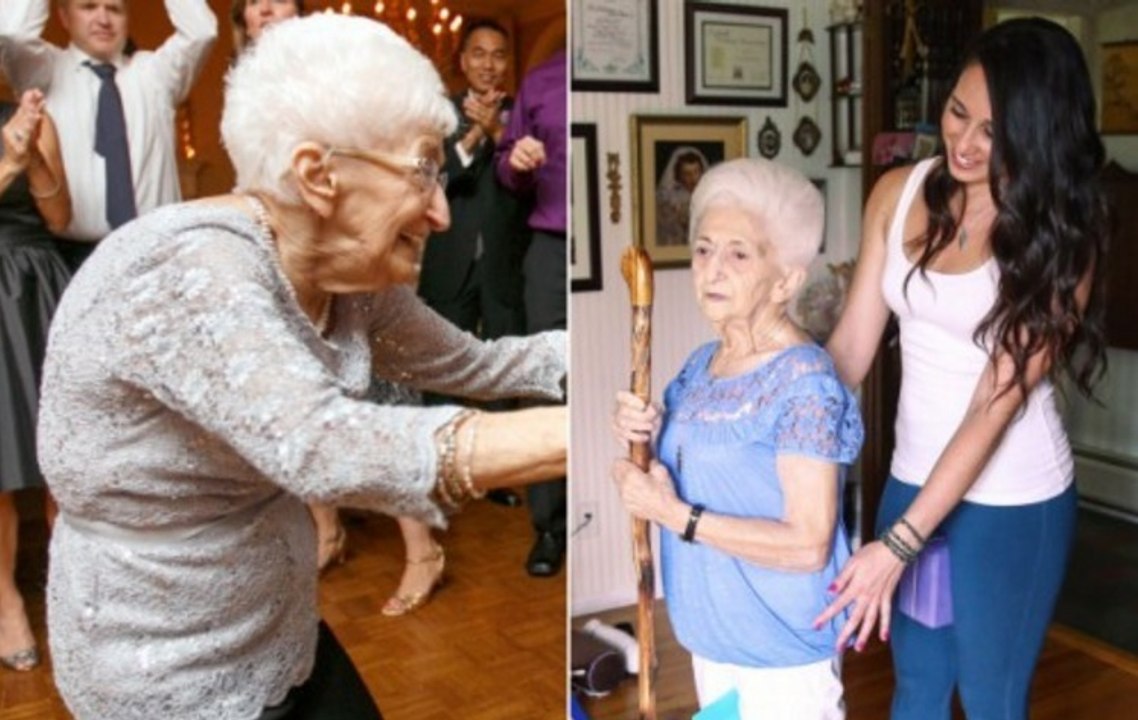 Eine 85-jährige Oma leidet seit Jahren an Skoliose und Bandscheibenvorfall und wird durch Yoga wie durch ein Wunder geheilt