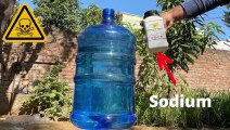 Sodium Metal in Big Water Bottle Experiment | आप कृपया इसे घर पर ट्राई न करें