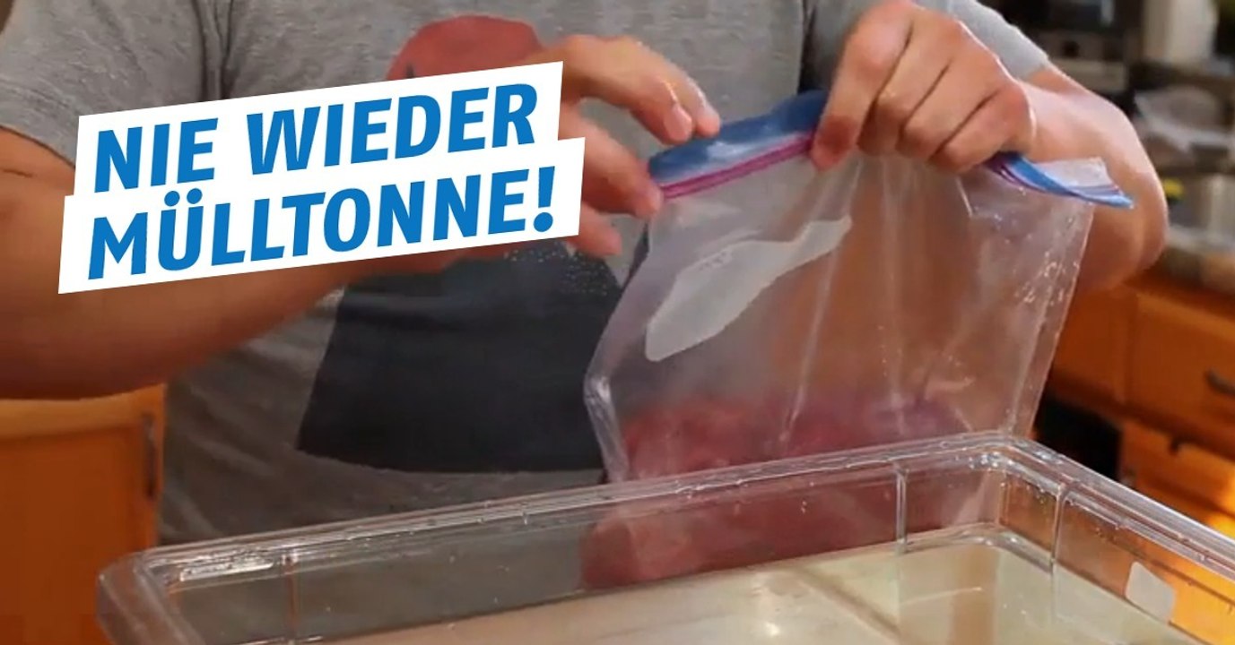 Lebensmittel luftdicht verpacken: Vakuumieren ohne teure Hilfsmittel