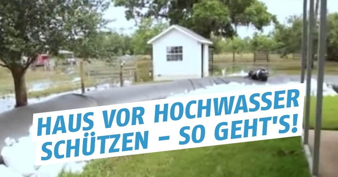 Dieser Mann hat eine unglaublich gute Idee gefunden um Hochwasser zu bekämpfen