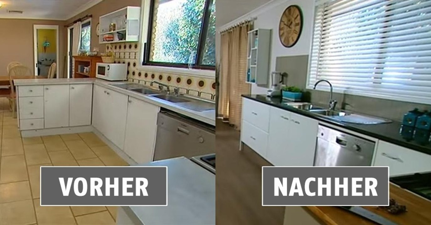 So einfach lässt sich aus einer alten Küche eine neue machen!