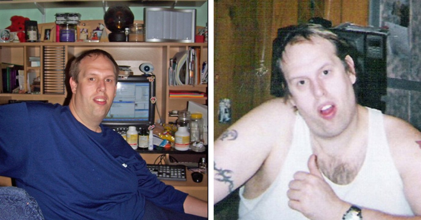 Nach einer Diät verliert er die Hälfte seines Gewichts