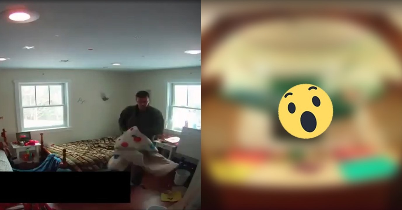 Dieser Mann verwandelt das Kinderzimmer seiner Tochter an einem Wochenende in einen Kindertraum
