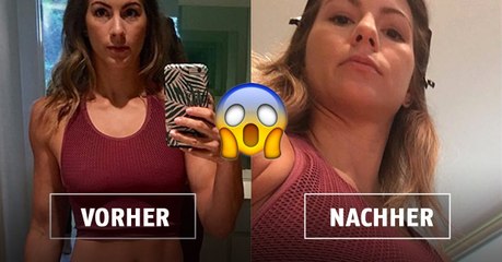 Descargar video: Fitness Girl postet realistische Fotos von ihrem Bauch, um zu zeigen, dass selbst Sportler einen Bauch haben!