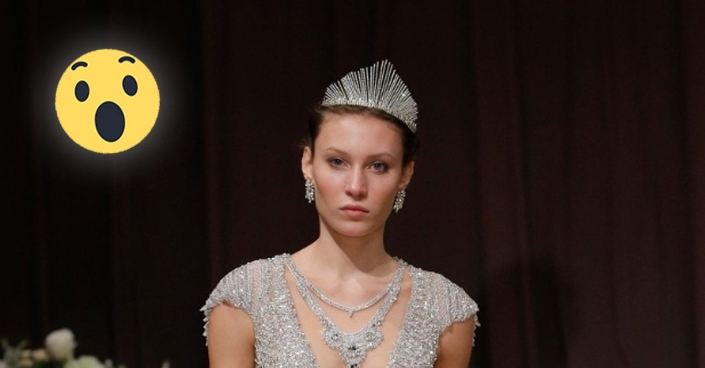Sehr gewagtes hochzeitskleid bei der bridal week von alon livne!