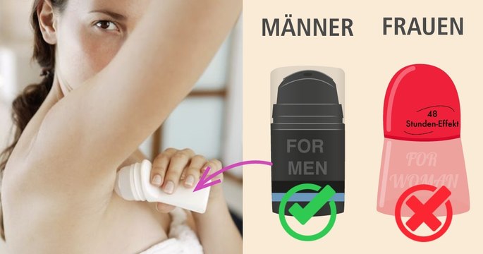 Schönheit: Deos für Herren sind preisgünstiger als Deos für Damen