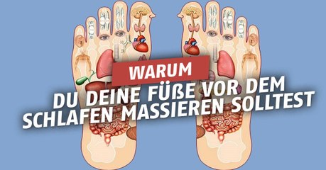 Mit einer kleinen Fußmassage ist gleich dem ganzen Körper geholfen!