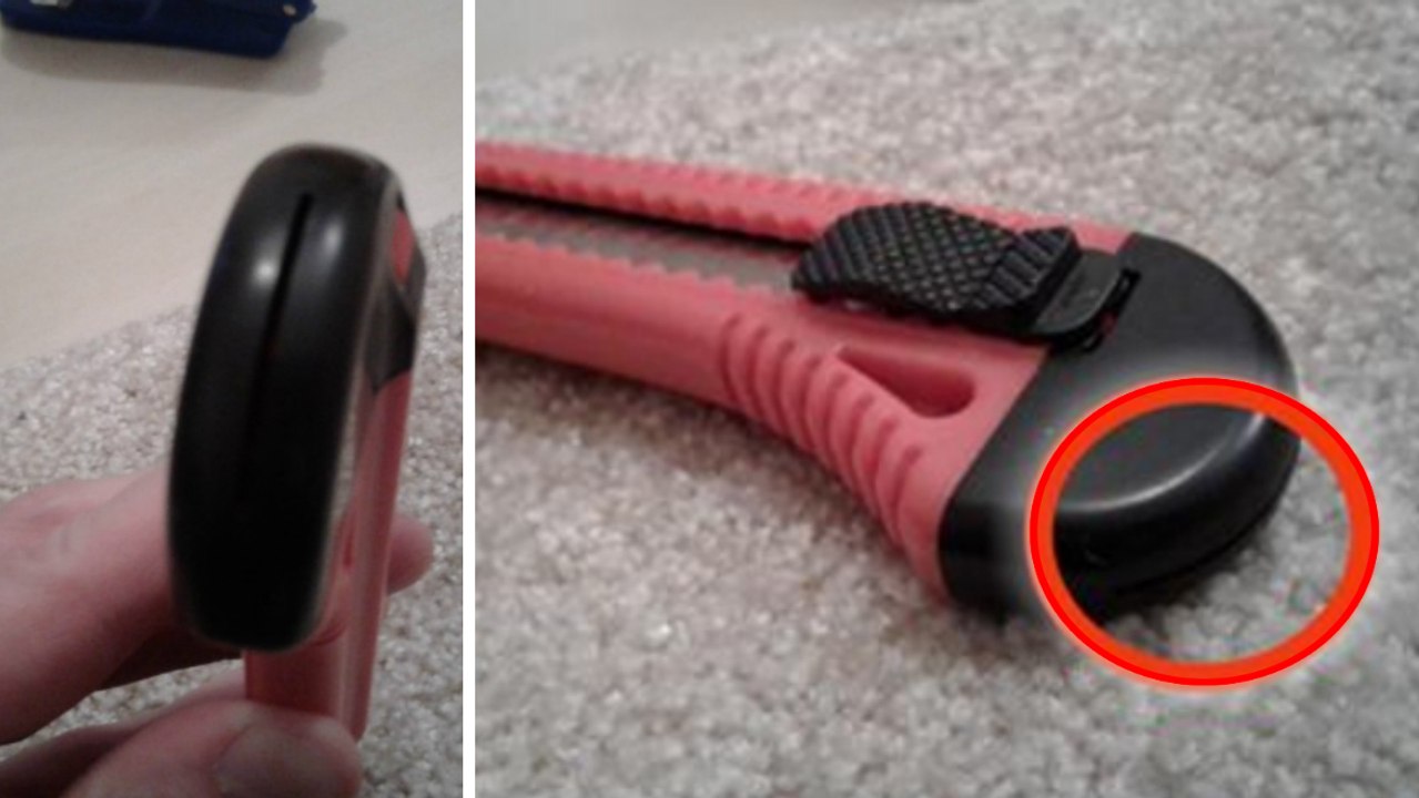 Wozu braucht man den Schlitz am unteren Ende vom Cutter?