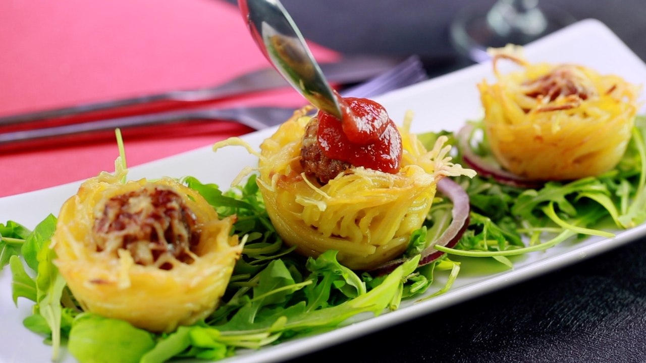 Rezept: Spaghetti-Nester à la Bolognese