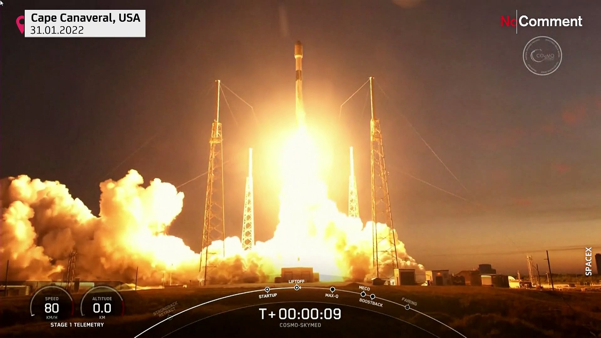 SpaceX has launched Italy's first ever satellite from Earth.