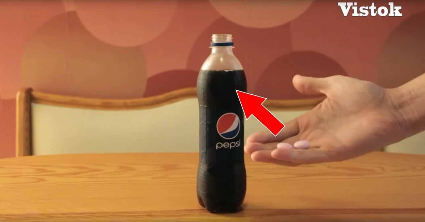 Mentos-Pepsi-Experiment: Es entwickelt sich Eis