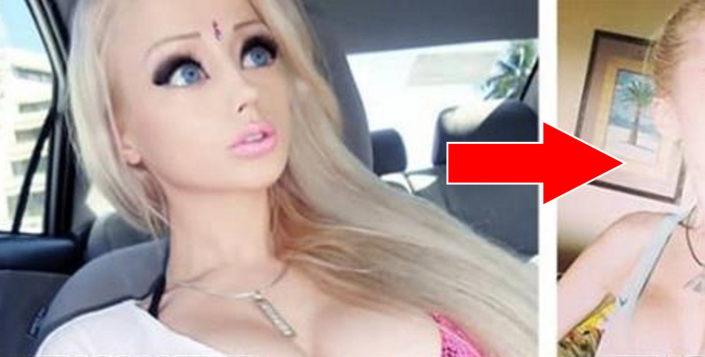 Valeria Lukyanova, die menschliche Barbie, schminkt sich ab