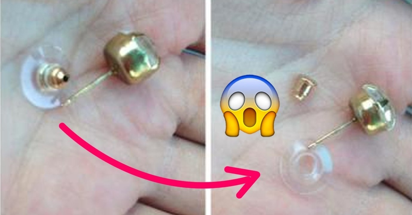 Gehören die Plastik-Teilchen am Verschluss der Ohrringe weg oder sind sie von Nutzen?