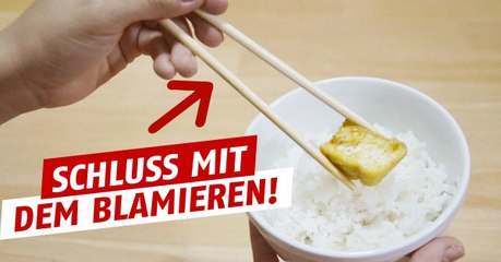 Ganz einfach lernen mit Stäbchen zu essen