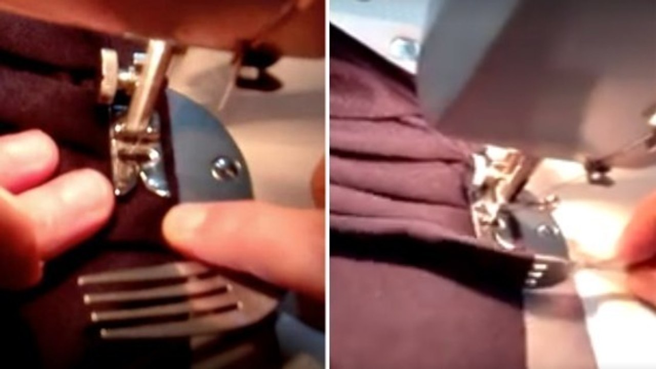 Nähen mit einer Gabel: So geht es!