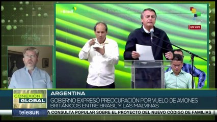 Argentina anuncia preocupación por aviones de Reino Unido en Malvinas