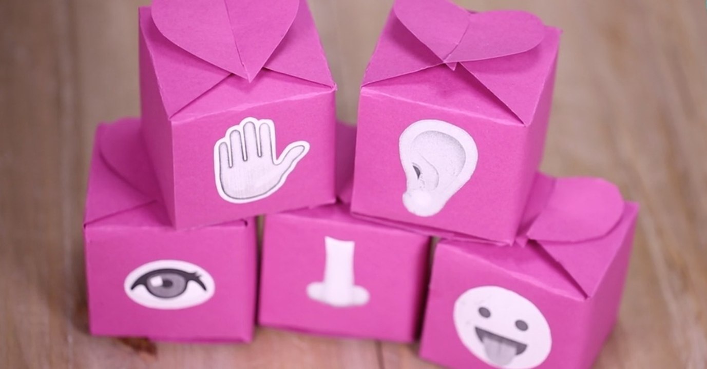 Die Schachteln der 5 Sinne: ein sehr originelles Valentinstagsgeschenk!
