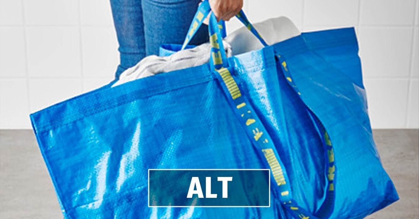 Blaue Ikea-Tasche bekommt ein neues Design