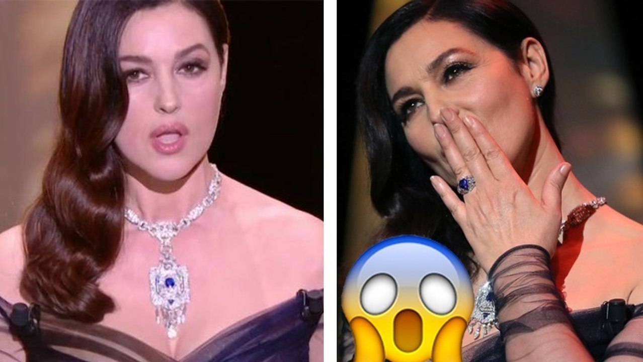 Monica Bellucci: Da hat obenrum etwas herausgeguckt...