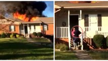 Ein Feuerwehrmann rettet einen Hund aus einem brennenden Haus. Was danach passiert ist unglaublich!