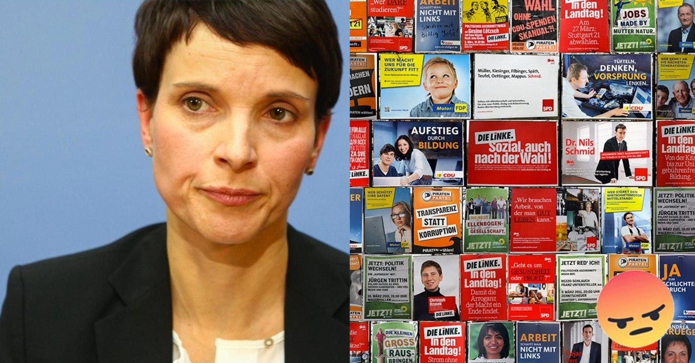 Dieses Wahlplakat sorgt für Riesen-Ärger bei Frauke Perty!