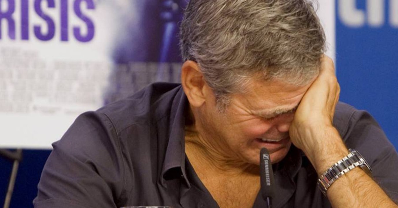 Tränen bei George Clooney. Das ist sein bitteres Geständnis