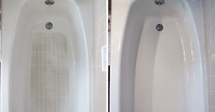 Mit zwei natürlichen Zutaten bekommst du deine Badewanne ruckzuck wieder strahlend weiß