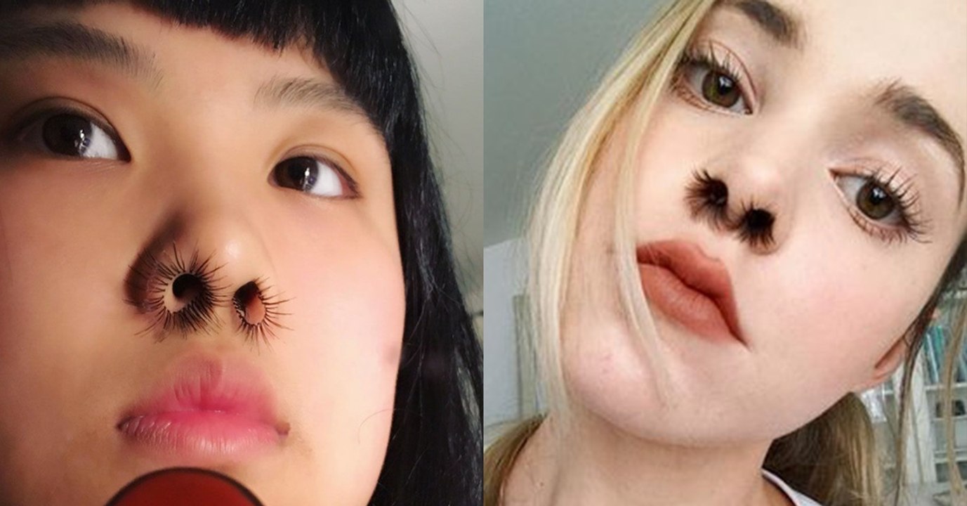 Video - neuester trend: nasenhaare flauschig und lang!