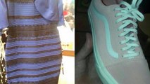Rosa-weiß oder türkis-grau: über die tatsächliche Farbe der Sneakers wird gestritten