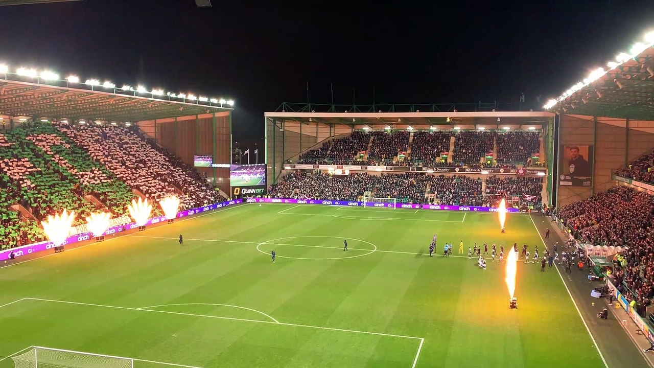 Hibernian V Hearts - Kick off