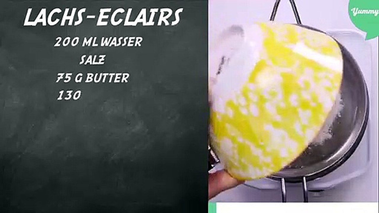 Eclair mit Lachs: Der Liebesknochen zum Anbeißen!