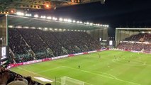 Hibs V Hearts - Minutes applause for Devin