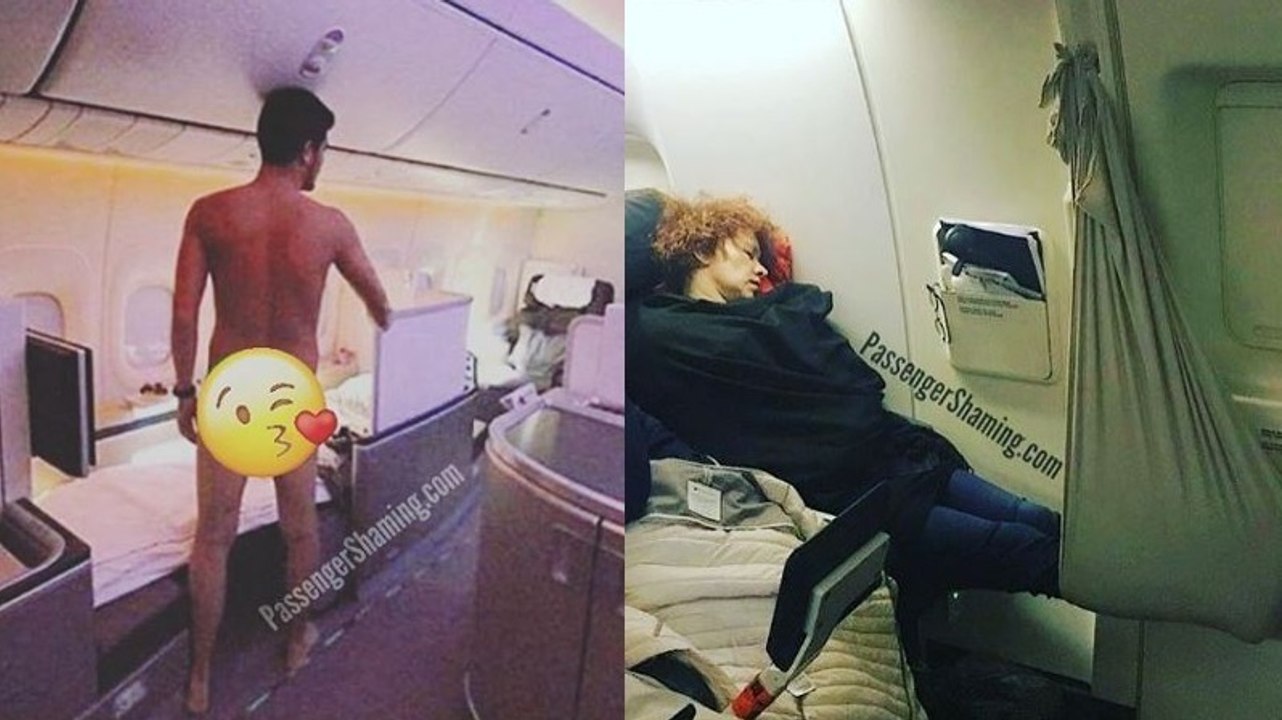 Stewardess fotografiert die schlimmsten Passagiere an Bord