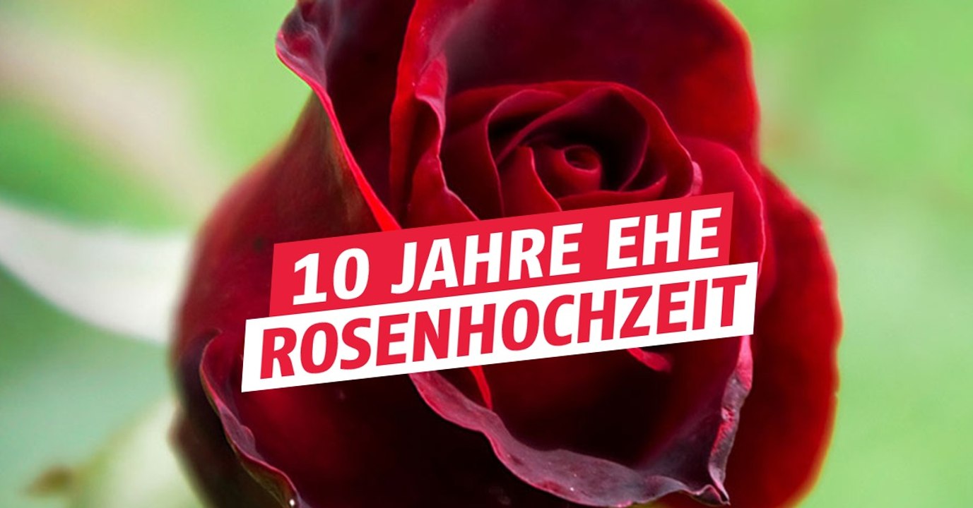 10. Hochzeitstag / Rosenhochzeit: Geschenkidee, Feier, Bedeutung