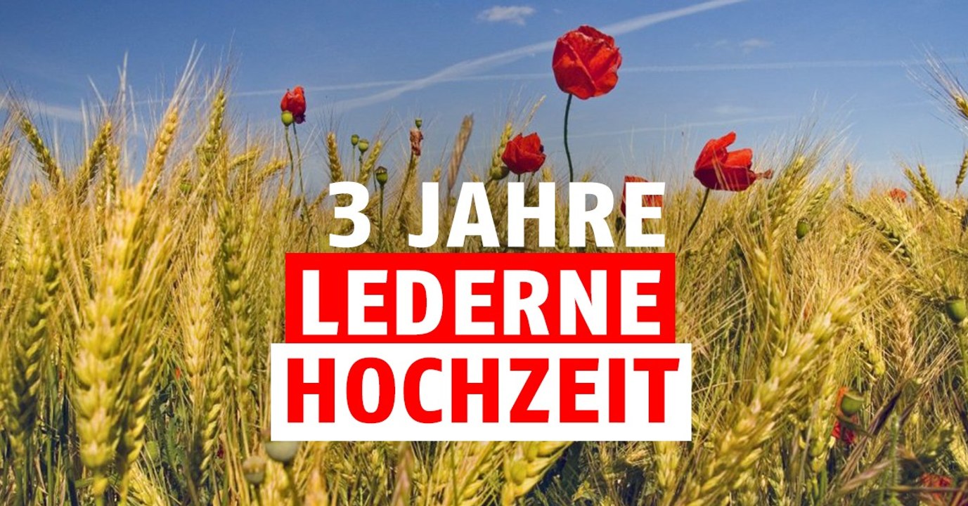 3. Hochzeitstag / Lederne Hochzeit: Geschenkidee, Feier, Bedeutung