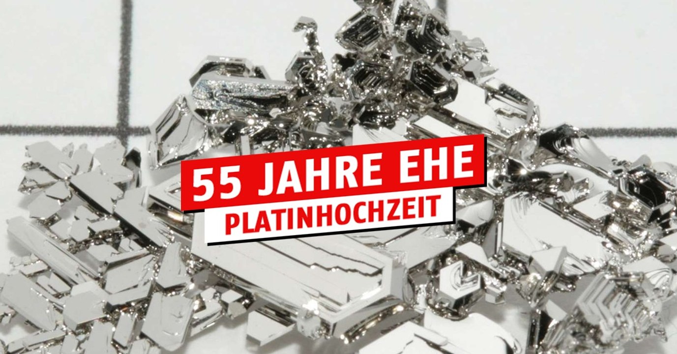 55. Hochzeitstag / Platinhochzeit: Geschenkidee, Feier, Bedeutung