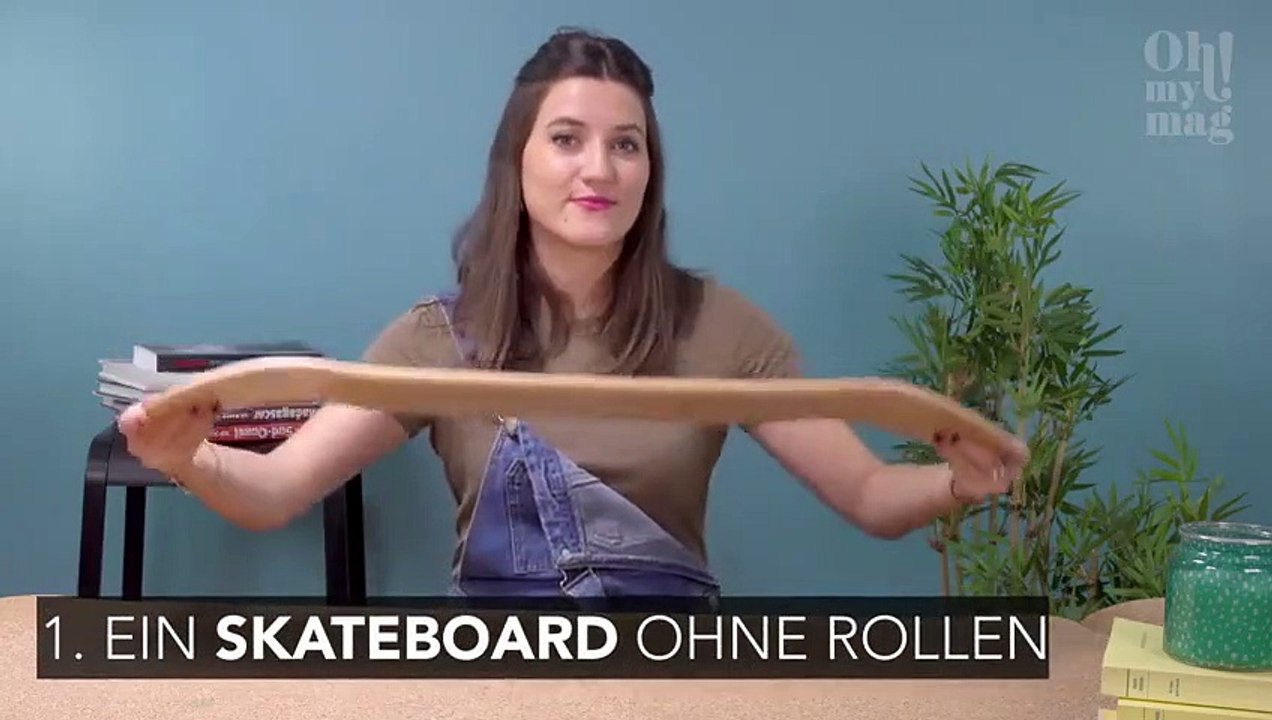 DIY: Stylische Sitzbank aus einem Skateboard