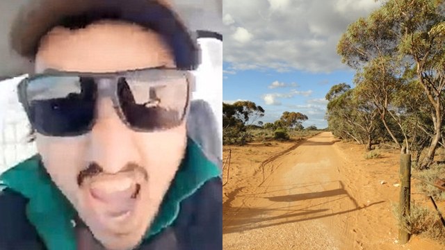 Mann filmt sich im Auto, dann rast er plötzlich auf eine Tierherde zu