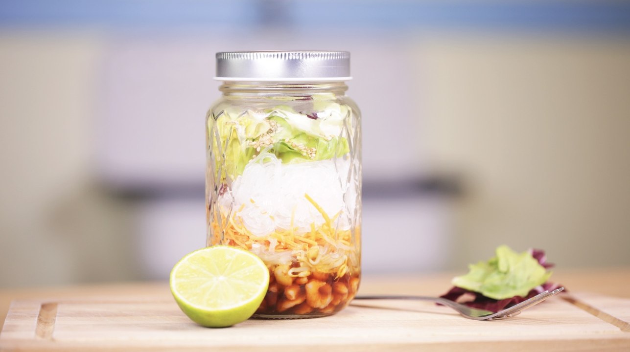 Für unterwegs: Thailändischer Shaker-Salat